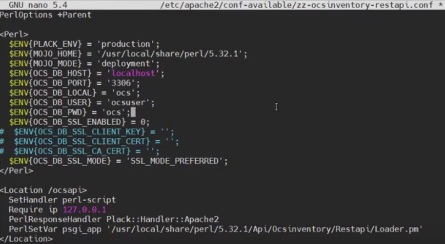 Configuration Base de données