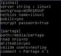 Création utilisateurs Samba